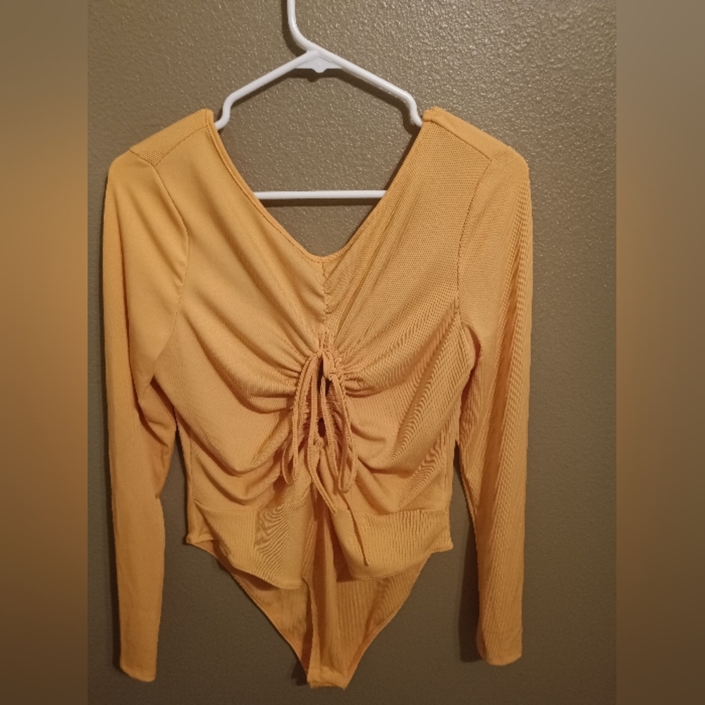 Shein Plus Size Long Sleeve Bodysuit Curve Size 1XL